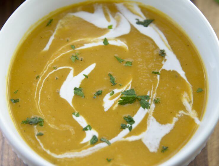 rested. butternut soup