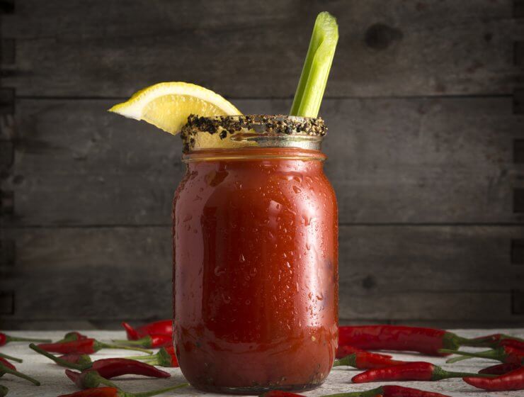 Bloody Mary, New Year's Day drinks